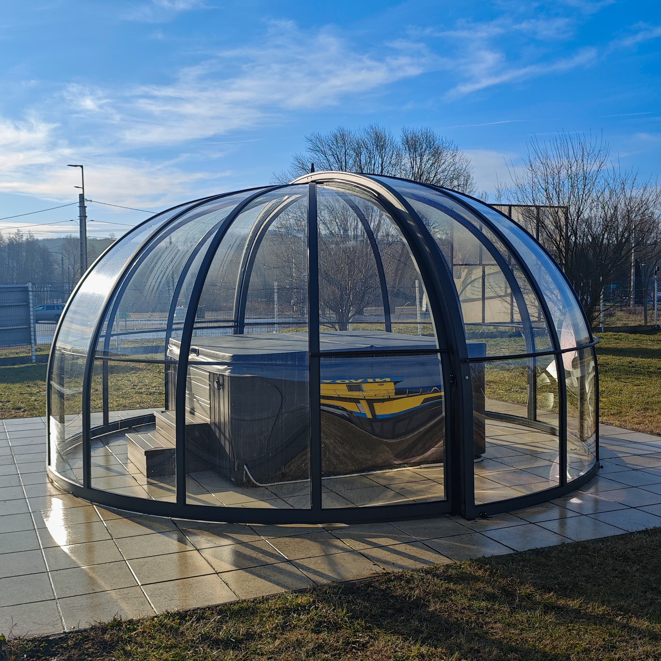 Spa I – polykarbonátové zastrešenie bazénu typu Spa